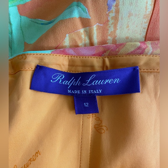 Ralph Lauren Purple Label Rosamund Floral Silk Cocktail Dress. Size 12. EUC. - Picture 6 of 8